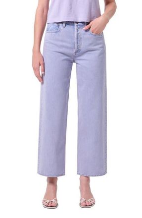 A Gold E Ren High Waist Ankle Wide Leg Jeans in Aura at Nordstrom, Size 23