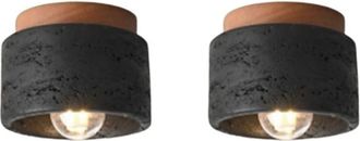 OEM 2 L&aacute;mparas De Techo Regulables Estilo Wabi-sabi Japon&eacute;s E27 En Tres Colores Para Cocina, Pasillo, Sala De Estar, Estudio, Sal&oacute;n De T&eacute; A