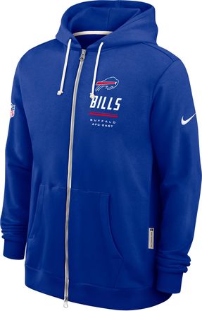 Nike Buffalo Bills Sideline Standard Issue Nike Mens Dri-FIT NFL Full-Zip Hoodie in Blue | 03AV4DA81-JK9