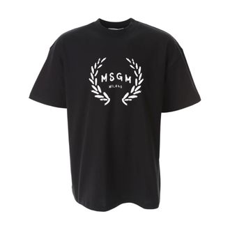 Msgm Msgm, Heren, Tops, Zwart, Maat: XL Katoen