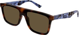 Gucci GG2182S 003 Mens Sunglasses Tortoiseshell Size 57 - Free RX Lenses - Free RX Lenses