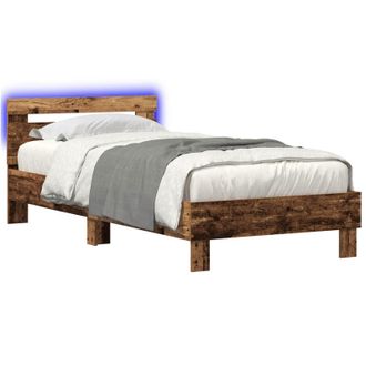 vidaXL Estructura De Cama Madera Envejecida 80 X 200 Cm Vidaxl