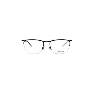 Montblanc Mens Black Rectangular Eyeglass Frames MB0170O001