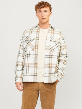 Jack & Jones Langarmhemd »JPRRAYMOND MELANGE CHECK LS OVERSHIRT SN«