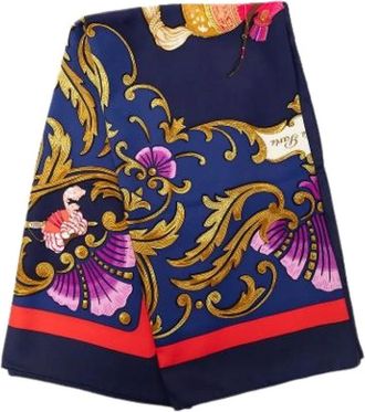 Herm&egrave;s Pre-owned Cheval Turc Scarf - - Pre-owned - Donna - Blu - ONE SIZE