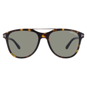 Tom Ford Damian-02 Green Pilot Mens Sunglasses FT1098 52N 54