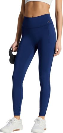 adidas Optime Workout Full Length Leggings in Dark Blue at Nordstrom Rack, Size X-Large