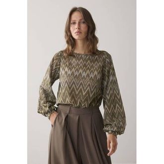 Summum top groen met lurex