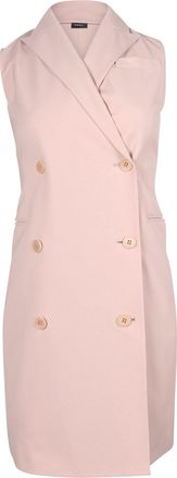 Theory Blazer Vest Dress in Pink Wool