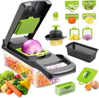 OEM Pr&aacute;ctico Cortador De Verduras 16 En 1 Con Vers&aacute;tiles Opciones De Cuchillas Para La Cocina