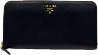 Prada Black Long Wallet (Bi-Fold) (Pre-Owned)