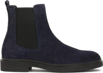 Kazar Marineblauwe su&egrave;de pantoffels - Heren - Chelseaboots - Blauw - 45 EU - Su&egrave;de - Schoenen