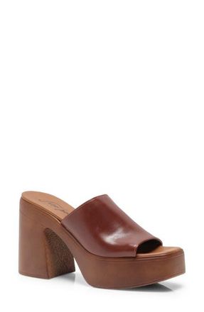 Free People Zoe Platform Slide Sandal in Chestnut at Nordstrom, Size 8.5Us