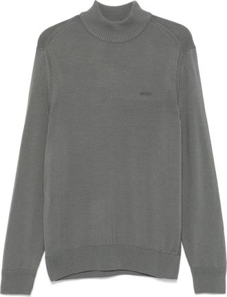 BOSS Maglione con ricamo - Grigio