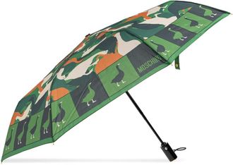 Moschino Accessoires, unisex, Groen, ONE Size, Polyester, Openclosea Opvouwbare Paraplu