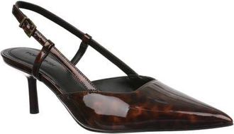 Nordstrom Lana Pointed Toe Slingback Pump in Brown Tortoise at Nordstrom, Size 6.5
