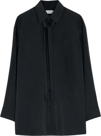 Christophe Lemaire Black Relaxed Solid Shirt