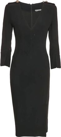 Alexander McQueen 2024 crepe dress - Black