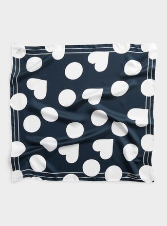 Jacquemus Womens Le Coeur silk scarf