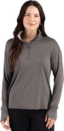 Cutter & Buck Forge Recycled Four-Way Stretch Womens Quarter Zip Pullover