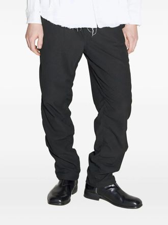 Undercover tassel-detail trousers - men - Rayon/Elastane/Polyester/Polyurethane - 3 - Black