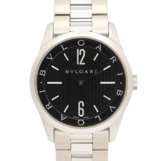 Bulgari Pre-owned Watches, male, Black, Size: ONE SIZE Pre-owned St37S Wristwatch