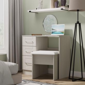 Welcome Furniture Malton Ready Assembled Vanity in Grey Ash - Welcome Furniture | TJ Hughes