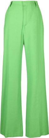Andamane pressed-crease palazzo pants - women - Viscose/Polyester/PBT Elite/Acetate - 40 - Green