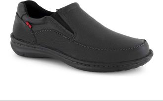 Andrea Mens Leather Loafer In Black
