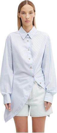 Andersson Bell Twist Stripe Shirts - Dames - Overhemden - Blauw - XS - Katoen - Overhemden