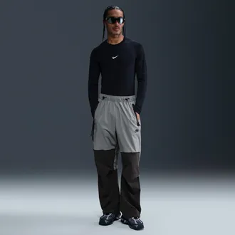 Nike Mens Tech Woven Oversized Pants in Grey | HM7158-065