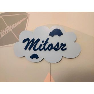 OEM L&aacute;mpara De Noche Nube Con Nombre + Coches