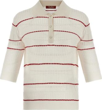 Max Mara Tops, Dames, Veelkleurig, L, Wol, Mstgallo Poloshirt