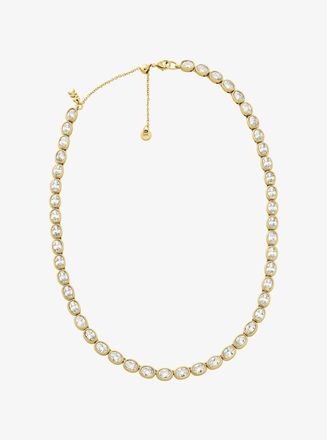 Michael Kors Precious Metal-Plated Cubic Zirconia Tennis Necklace
