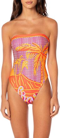 Maaji Dream Ohana Reversible One-Piece Swimsuit in Purple at Nordstrom, Size Small