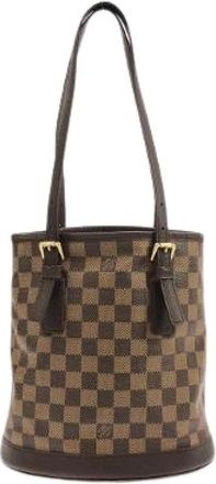 Louis Vuitton Pre-owned Damier Maile Coated Canvas Shoulder Bag - Dames - Vintage Tas - Bruin - ONE Size - Vintage