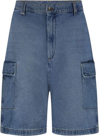 Flaneur Blauwe Denim Cargo Shorts - Heren - Denim shorts - Blauw - XS - Denim - Korte Broeken