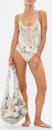 Camilla Scoop Neck One Piece With Buttons In We Always Have Alexandria