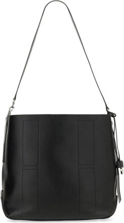 Hogan Hocket Hobo Bag - Dames - Schoudertassen - Zwart - ONE Size - Leer - Tassen