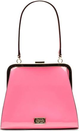 Frances Valentine Lulu Leather Frame Clutch in Pink at Nordstrom