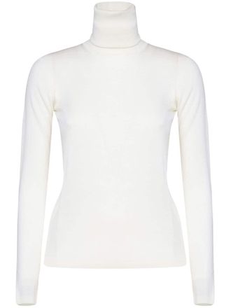 Max Mara roll-neck jumper - women - Virgin Wool - L - White