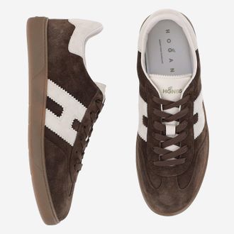 Hogan Suede Two-Tone Sneakers - Brown