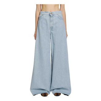 Max Mara Dames, Jeans, Blauw, Maat: 2XS Katoen