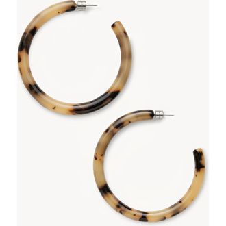 Machete Jewelry Bold Hoops in Blonde Tortoise at Nordstrom
