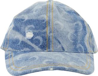 Marine Serre Moon Cap - Dames - Petten - Blauw - ONE Size - Katoen - Accessoires