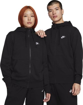 Nike Sweet Shirt Parka French Terry Full Zip Hoodie Black BV2649-010