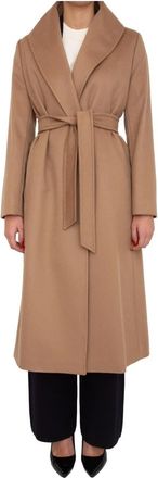 Max Mara Loriana Coat - Dames - Jas met riem - Bruin - 2XL - Wol - Jassen