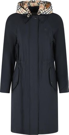 Burberry Schwarzer Parka Newbury von Burberry aus Polyamidmischung