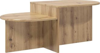 vidaXL Mesa De Caf&eacute; Roble Artisan 100 X 50 X 40 Cm Vidaxl