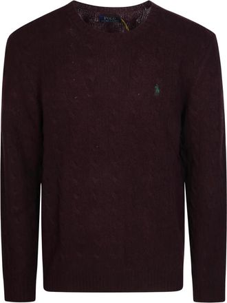 Polo Ralph Lauren Jersey de punto con trenzas - Knitwear - Hombre - Rojo - XL